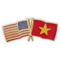 USA & Vietnam Flag Pin